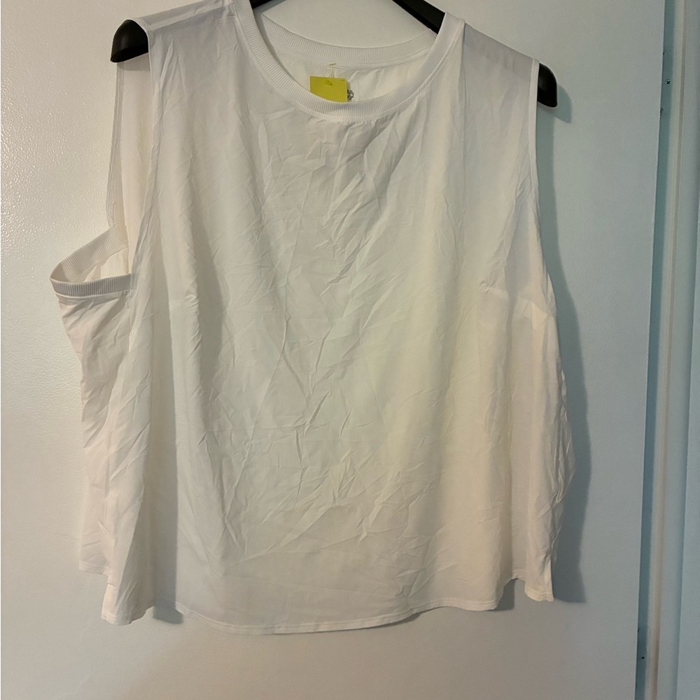 Target White Muscle Tee